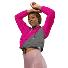 Load image into Gallery viewer, Women’s DRAGONFRUIT cropped windbreaker
