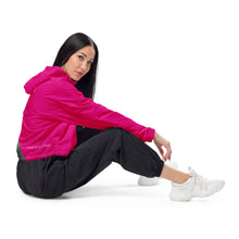 Load image into Gallery viewer, Women’s DRAGONFRUIT cropped windbreaker
