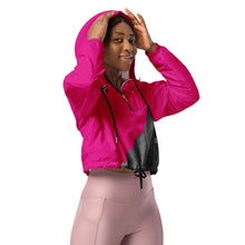 Load image into Gallery viewer, Women’s DRAGONFRUIT cropped windbreaker
