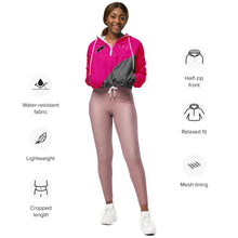 Load image into Gallery viewer, Women’s DRAGONFRUIT cropped windbreaker
