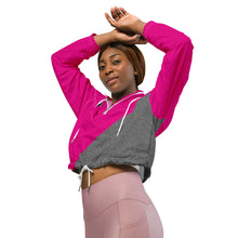 Load image into Gallery viewer, Women’s DRAGONFRUIT cropped windbreaker
