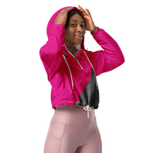 Load image into Gallery viewer, Women’s DRAGONFRUIT cropped windbreaker
