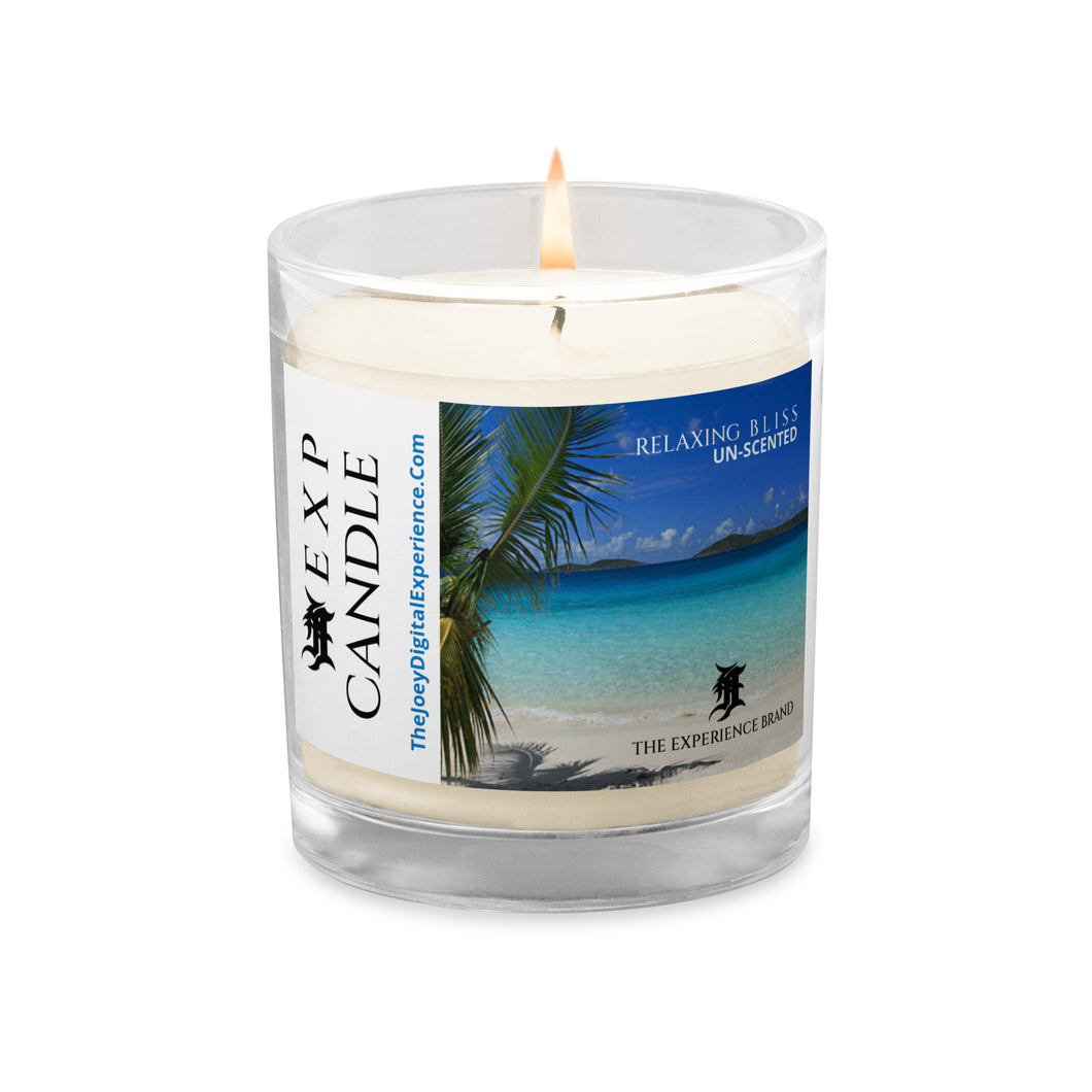 VACATION BLISS “Un-Scented” Glass jar soy wax candle