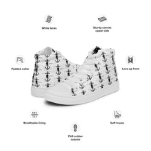 Load image into Gallery viewer, Men’s CREW ATLANTIS “HIDDEN TREASURES” Men’s high top canvas shoes
