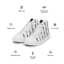 Load image into Gallery viewer, Men’s CREW ATLANTIS “HIDDEN TREASURES” Men’s high top canvas shoes
