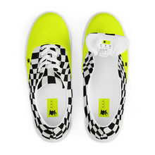 Load image into Gallery viewer, HUSTLE MODE 1 “VOLT YELLOW” Men’s lace-up canvas shoes
