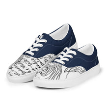 Load image into Gallery viewer, Men’s “THE MESSAGE” lace-up canvas shoes
