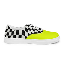 Load image into Gallery viewer, HUSTLE MODE 1 “VOLT YELLOW” Men’s lace-up canvas shoes
