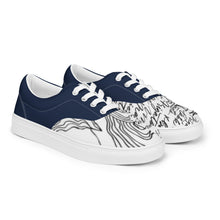 Load image into Gallery viewer, Men’s “THE MESSAGE” lace-up canvas shoes
