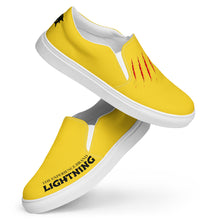 Load image into Gallery viewer, Men’s LIGHTNING by THE EXPERIENCE BRAND Custom slip-on canvas shoes
