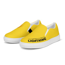 Load image into Gallery viewer, Men’s LIGHTNING by THE EXPERIENCE BRAND Custom slip-on canvas shoes
