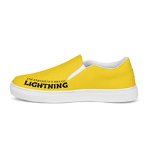 Load image into Gallery viewer, Men’s LIGHTNING by THE EXPERIENCE BRAND Custom slip-on canvas shoes
