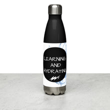 Load image into Gallery viewer, HYDRATION and EDUCATION Stainless Steel Water Bottle
