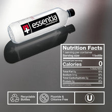 Load image into Gallery viewer, Essentia Water; Ionized Alkaline Bottled Water; 99.9% Pure; 9.5 pH or Higher; Consistent Quality in Every BPA and Phthalate-Free Bottle; 12 Fl Oz (Pack of 12)
