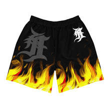 Load image into Gallery viewer, EXPERIENCE BLAZE FIRE recycled Athletic Shorts
