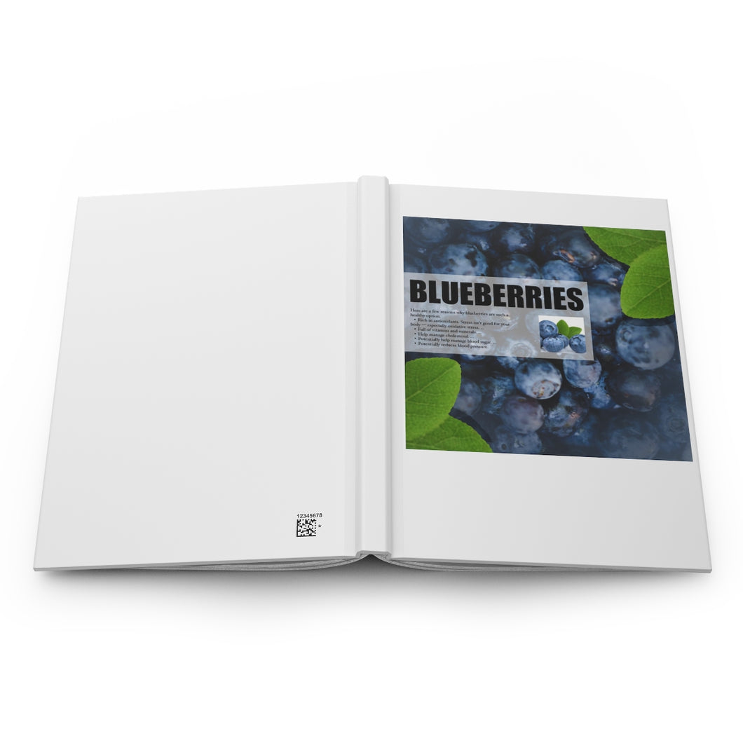 BLUEBERRIES Hardcover Journal Matte