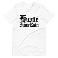 HUSTLE INNA RAIN: MEDIEVAL Short-Sleeve T-Shirt (With THE•EXP LOGO on the back)