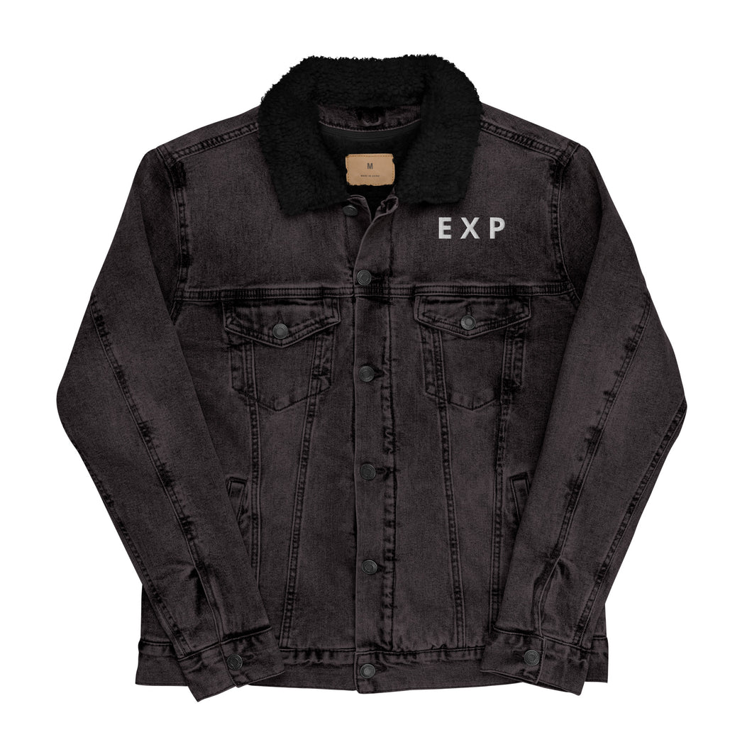 DENIM EXCHANGE: T H E•E X P denim sherpa jacket