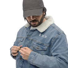 Load image into Gallery viewer, DENIM EXCHANGE: T H E•E X P denim sherpa jacket
