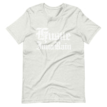 Load image into Gallery viewer, HUSTLE INNA RAIN “MEDIEVAL2” The Short-Sleeve T-Shirt (Comes with the Logo on the back)
