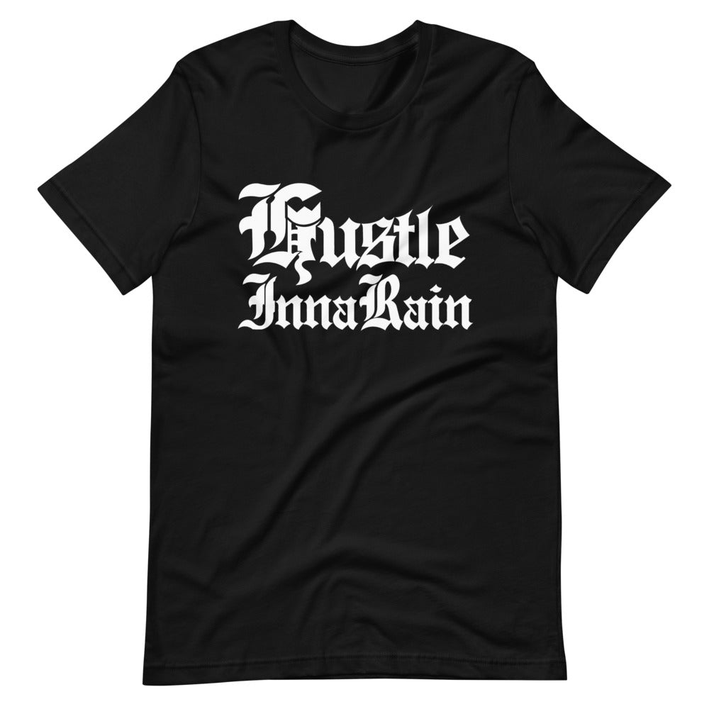 HUSTLE INNA RAIN “MEDIEVAL2” The Short-Sleeve T-Shirt (Comes with the Logo on the back)