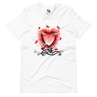 AIR BRUSH HEART: THE•EXP BRAND Short-Sleeve T-Shirt