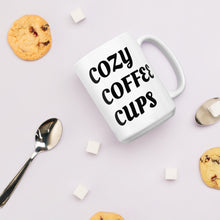 Load image into Gallery viewer, COZY COFFEE CUPS White glossy mug
